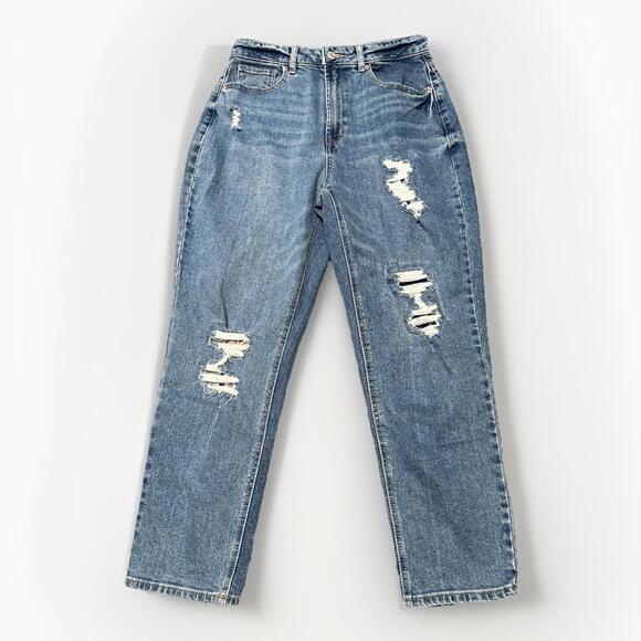 Vanilla Star Woman’s Size 27/7 Distressed‎ High Rise Skinny Jeans 28x26.5 - Picture 1 of 6